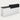 Salon Reception Desk 39-157 in Wide with Keyboard Tray, Lockable & File Drawers for Salon - 126" L x 24" W x 39" H / White + Black / Right