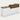 Salon Reception Desk 39-157 in Wide with Keyboard Tray, Lockable & File Drawers for Salon - 39" L x 24" W x 39" H / White + Brown Stone Pattern / Right