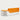 L-Shaped Reception Desk 55-126 in Wide with Dual-Tone, Keyboard Tray & Lumbar Support - 102" L x 39" W x 39" H / White + Orange / Rounded Corner on the Right