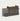 Modern Reception Desk 71-94 in Wide with LED Lighting, Lockable & Loft for Office Lobby - 71" L x 26" W x 41" H / Burnt stone / Higher Left Side/Kending Wood