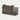 Modern Reception Desk 71-94 in Wide with LED Lighting, Lockable & Loft for Office Lobby - 71" L x 26" W x 41" H / Burnt stone / Higher Right Side/Kending Wood