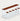Rectangular Office Desk 39-216 in Wide with Solid Wood for Home Office - 87" L x 16" W x 39" H Desk + Five stools / Teak + White Frame