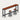 Rectangular Office Desk 39-216 in Wide with Solid Wood for Home Office - 39" L x 16" W x 39" H Desk + Two stools / Teak + Black Frame