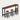 Rectangular Office Desk 39-216 in Wide with Solid Wood for Home Office - 55" L x 16" W x 39" H Desk + Three stools / Teak + Black Frame