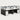 Office Workstation Desk 47-142 in Wide with Privacy Panel for Home Office - 94" L x 47" W x 43" H / Gray + White / With Cabinet
