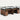 Office Workstation Desk 47-142 in Wide with Privacy Panel for Home Office - 94" L x 47" W x 43" H / Walnut + White / With Cabinet