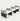Office Workstation Desk 47-142 in Wide with Privacy Panel for Home Office - 142" L x 47" W x 43" H / Gray + White / With Cabinet