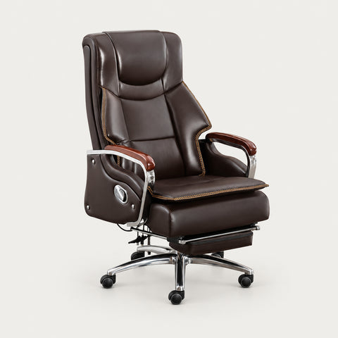 Mesh Ergonomic Office Chair 20 in Wide with Lumbar Support, Height-Adjustable & Solid Wood - 21" L x 20" W x 46" H / Coffee / Steel Legs
