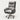 Modern Executive Desk 20 in Wide with Lumbar Support, Swivel & Round for Home Office - 20" L x 20" W x 45" H / Gray