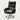 Modern Executive Desk 20 in Wide with Lumbar Support, Swivel & Round for Home Office - 20" L x 20" W x 45" H / Black