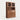 File Cabinet 72 in Tall with Curved & Solid Wood for Office - 31" L x 13" W x 72" H / Walnut