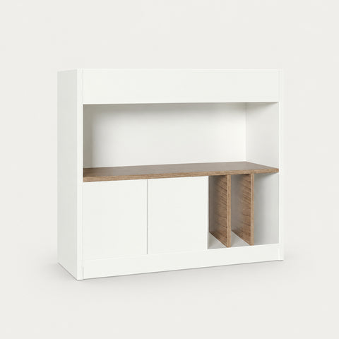 File Cabinet 39-67 in Tall for Office - 47" L x 12" W x 39" H / White / Double Door Style