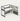 Office Workstation Desk with Privacy Panel, Cable Management & Mobile Pedestal - 66" L x 55" W x 43" H / Light Gray + White / Without Cabinet