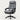 Modern Executive Desk with Lumbar Support, Swivel & Round for Home Office - Aluminum alloy legs / Gray / Without Footrest