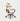 Gaming Office Chair with Reclining, Lumbar Support & Portable for Gaming Setup - White / With Footrest / PU Leather