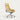 Leather Executive Office Chair with Genuine Leather, Solid Wood & Lumbar Support - White + Beige / High Back / Microfiber Leather