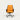 Ergonomic Office Chair with Lumbar Support, Portable & Swivel for Executive Office - Orange + Dark Brown / Low Back / Top Grain Leather