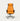 Ergonomic Office Chair with Reclining, Curved & Lumbar Support for Executive Office - Orange + Dark Brown / High Back