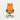 Ergonomic Office Chair with Reclining, Curved & Lumbar Support for Executive Office - Orange + Dark Brown / High Back