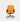 Ergonomic Office Chair with Reclining, Curved & Lumbar Support for Executive Office - Orange + Dark Brown / Low Back