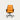 Ergonomic Office Chair with Reclining, Curved & Lumbar Support for Executive Office - Orange + Dark Brown / Low Back