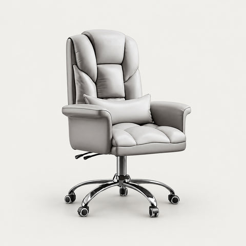 Ergonomic Office Chair 20 in Wide with Lumbar Support for Executive Office - 20"L x 20"W x 45"H / Gray Chair