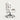 Ergonomic Office Chair 20 in Wide with Lumbar Support for Executive Office - 20"L x 20"W x 45"H / White Chair