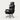 Mesh Ergonomic Office Chair with Reclining, Curved & Breathable Mesh for Home Office - Black / Top Grain Leather / Without Footrest