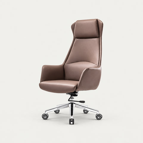 Gaming Office Chair 20 in Wide with Reclining & Lumbar Support for Gaming Setup - 21"L x 20"W x 51"H / Light Brown high back