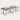 Curved Office Desk 47-200 in Wide with Privacy Panel & Transaction Counter for Home Office - 94" L x 47" W x 39" H / Teak / Desk