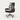 Ergonomic Office Chair with Swivel, Curved & Dual-Tone for Home Office - Steel Legs / Gray / Without Footrest