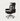 Ergonomic Office Chair with Swivel, Curved & Dual-Tone for Home Office - Steel Legs / Black / With Footrest