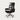 Ergonomic Office Chair with Swivel, Curved & Dual-Tone for Home Office - Steel Legs / Black / With Footrest