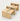 Modular Office Desk with Privacy Panel - Light Walnut / Four-Person Seat 94" L x 47" W x 39" H