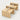 Modular Office Desk with Privacy Panel - Light Walnut / Four-Person Seat 94" L x 47" W x 39" H