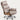 Nappa Leather Executive Office Chair - Khaki / Without Footrest / Microfiber Leather