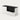 Salon Reception Desk 39-79 in Wide with Keyboard Tray, File Drawers & Side Storage - 39" L x 24" W x 35" H / Black + White / Left