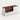 Salon Reception Desk 39-79 in Wide with Keyboard Tray, File Drawers & Side Storage - 55" L x 24" W x 35" H / Walnut + White / Right