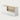 Salon Reception Desk 39-79 in Wide with Keyboard Tray, File Drawers & Side Storage - 39" L x 24" W x 35" H / Off-White + White / Left
