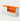 Salon Reception Desk 39-79 in Wide with Keyboard Tray, File Drawers & Side Storage - 39" L x 24" W x 35" H / Orange + White / Left