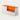 Salon Reception Desk 39-79 in Wide with Keyboard Tray, File Drawers & Side Storage - 39" L x 24" W x 35" H / Orange + White / Left