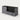 Salon Reception Desk 39-79 in Wide with Keyboard Tray, File Drawers & Side Storage - 39" L x 24" W x 35" H / Black + Gray Marble / Left