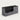 Salon Reception Desk 39-79 in Wide with Keyboard Tray, File Drawers & Side Storage - 39" L x 24" W x 35" H / Black + Gray Marble / Right
