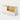 Salon Reception Desk 39-79 in Wide with Keyboard Tray, File Drawers & Side Storage - 55" L x 24" W x 35" H / Natural + White / Left