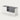 Salon Reception Desk 39-79 in Wide with Keyboard Tray, File Drawers & Side Storage - 39" L x 24" W x 35" H / Gray + White / Left