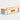 L-Shaped Reception Desk 71-118 in Wide with Lockable, Cable Management & LED Lighting - 79" L x 24" W x 39" H / White + Orange / Rounded Corner on the Right