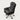 Modern Executive Desk with Curved, Cable Management & Side Storage for Home Office - 22" L x 17"W x 73"H (Chair) / Black / Chair/Latex seat cushion