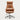 Modern Executive Desk with Cable Management, Side Storage & Lumbar Support for Home Office - 21" L x 21" W x 53" H (Chair) / Light brown Faux Leather(High back)