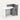 Oval Reception Desk 39-55 in Wide with Lockable & File Drawers for Salon - 47" L x 24" W x 39" H / Gray + White / Inside View - Right Side Higher