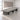 Gray wood conference table with central inset and end cabinet in the same office, 45-degree view
